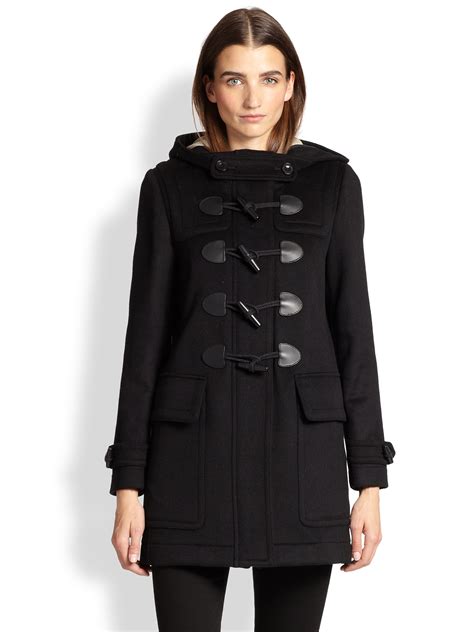 toggle coat burberry|burberry toggle coat women.